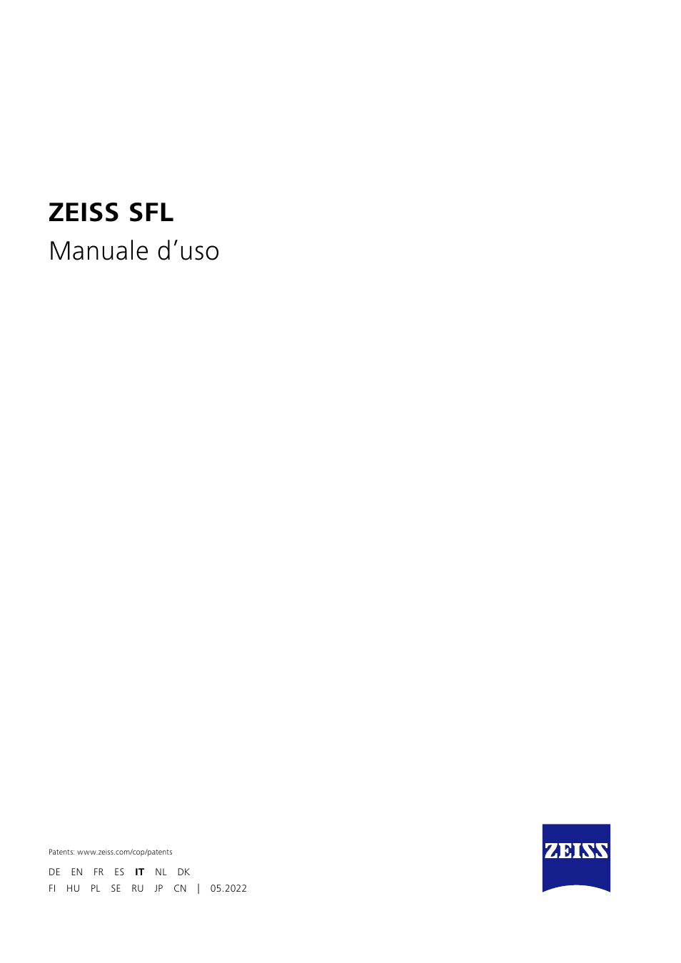 Zeiss sfl manuale d’uso | Carl Zeiss 10x40 SFL Binoculars User Manual | Page 17 / 57