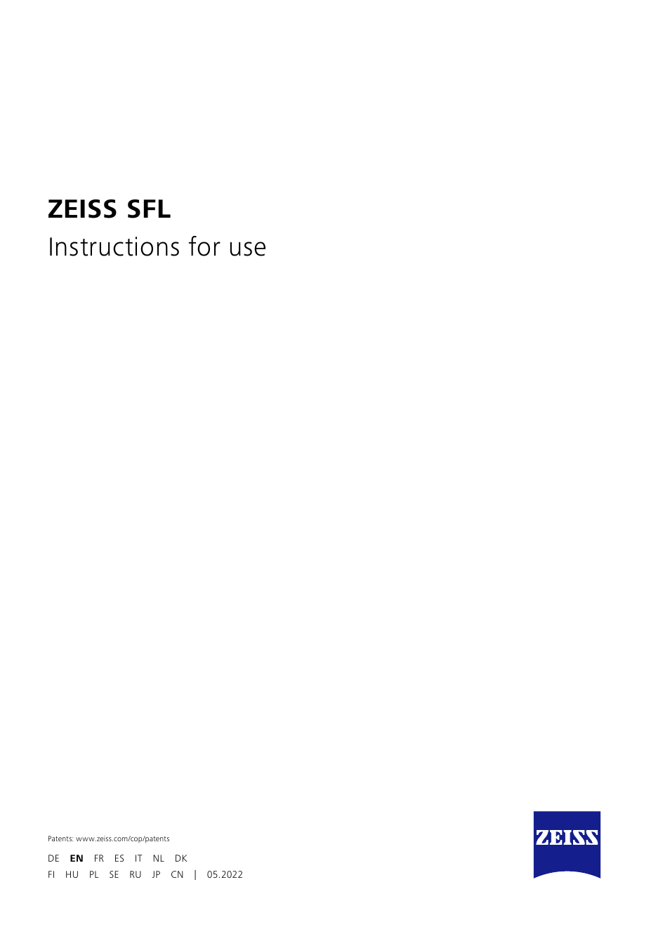 Zeiss sfl instructions for use | Carl Zeiss 10x40 SFL Binoculars User Manual | Page 5 / 57