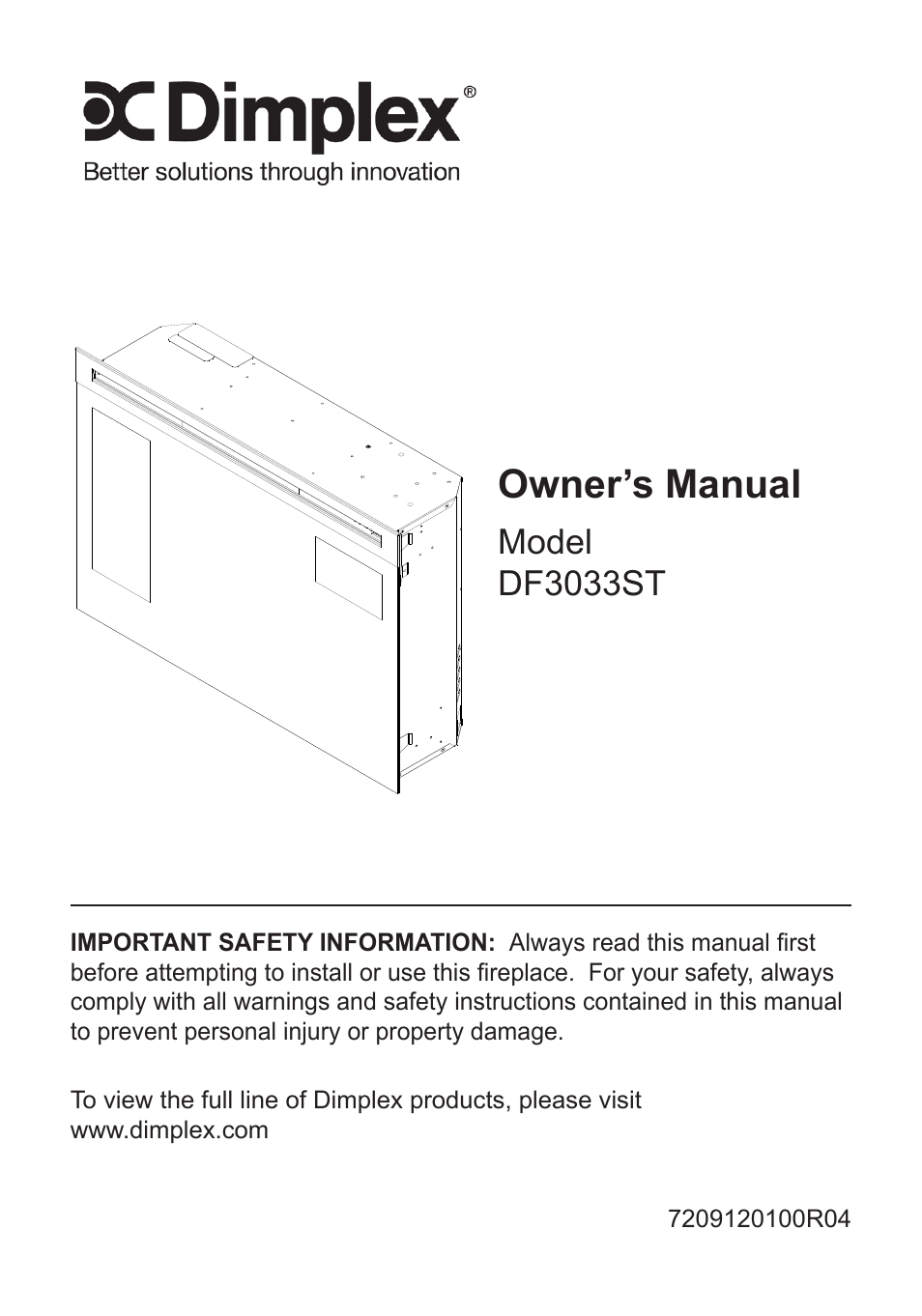 Dimplex DF3033ST User Manual | 23 pages