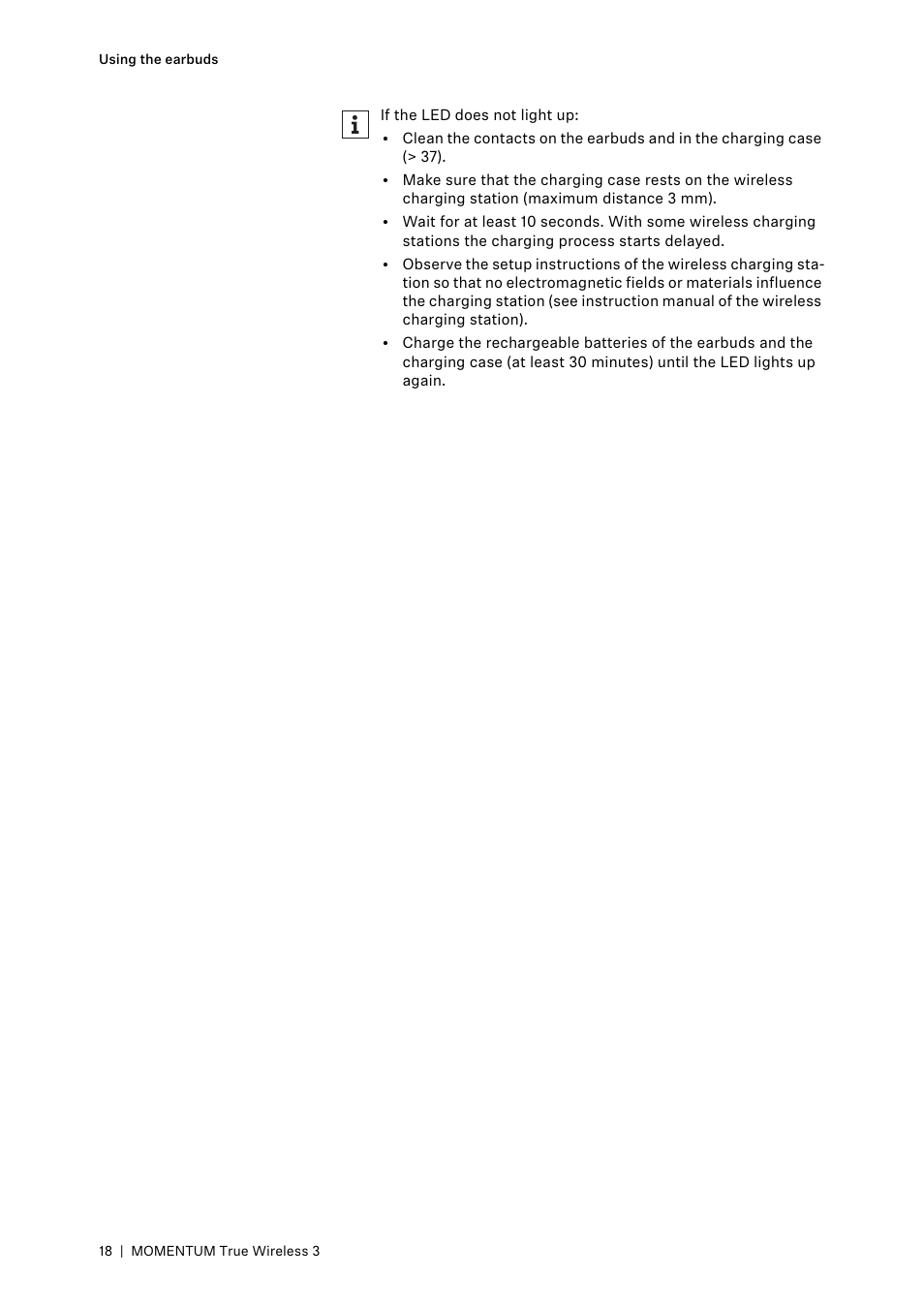 Sennheiser MOMENTUM True Wireless 3 Noise-Canceling In-Ear Headphones (Graphite) User Manual | Page 18 / 46