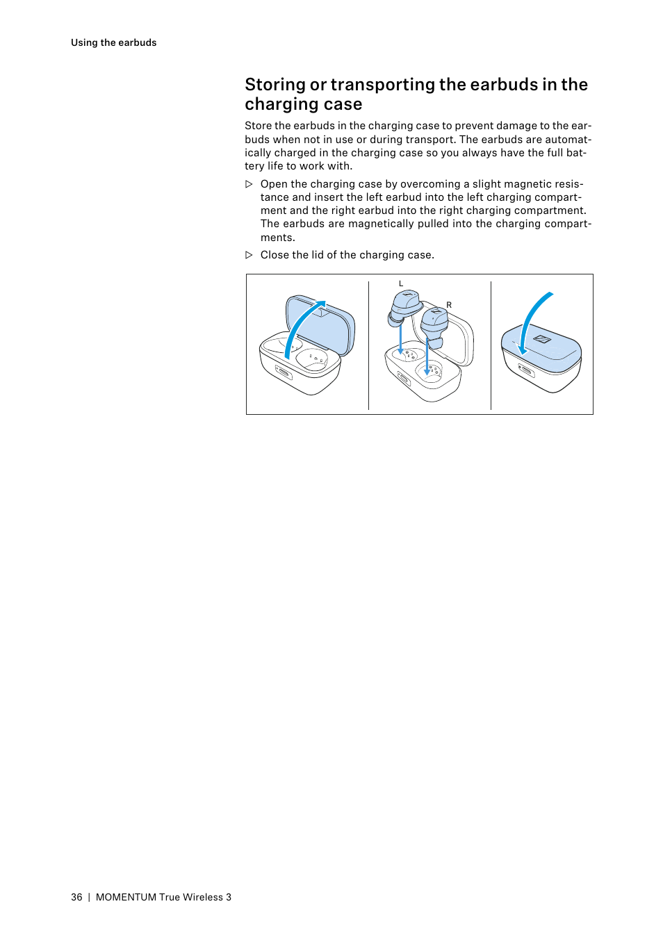Sennheiser MOMENTUM True Wireless 3 Noise-Canceling In-Ear Headphones (Graphite) User Manual | Page 36 / 46