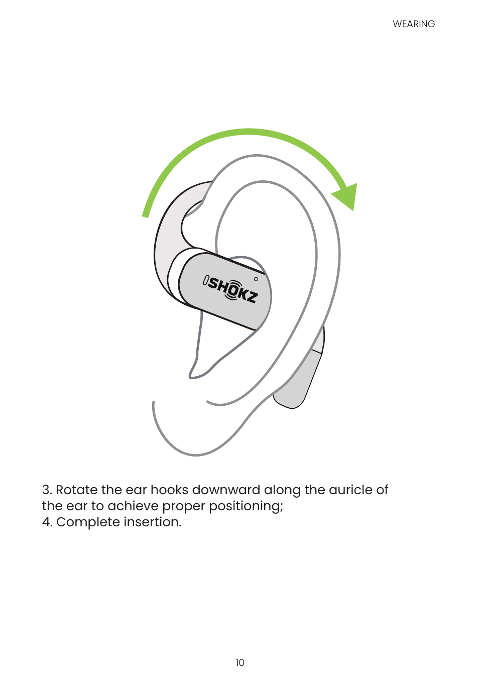 SHOKZ OpenFit Open-Ear True Wireless Earbuds (Black) User Manual | Page 14 / 42