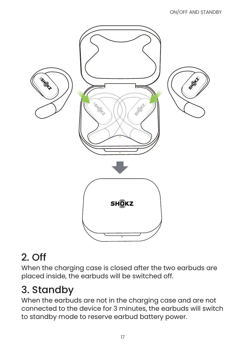 Standby | SHOKZ OpenFit Open-Ear True Wireless Earbuds (Black) User Manual | Page 24 / 42