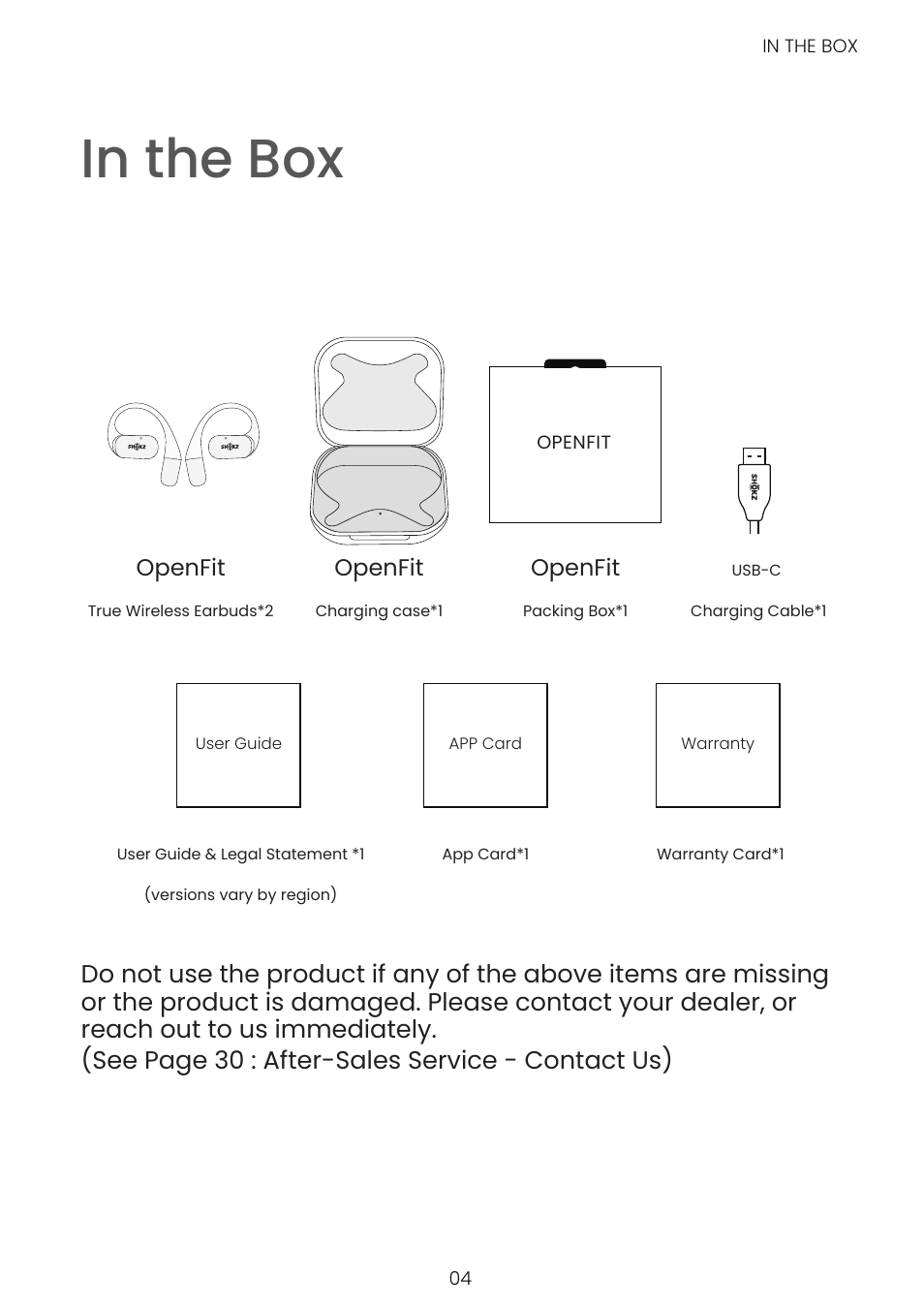 SHOKZ OpenFit Open-Ear True Wireless Earbuds (Black) User Manual | Page 7 / 42