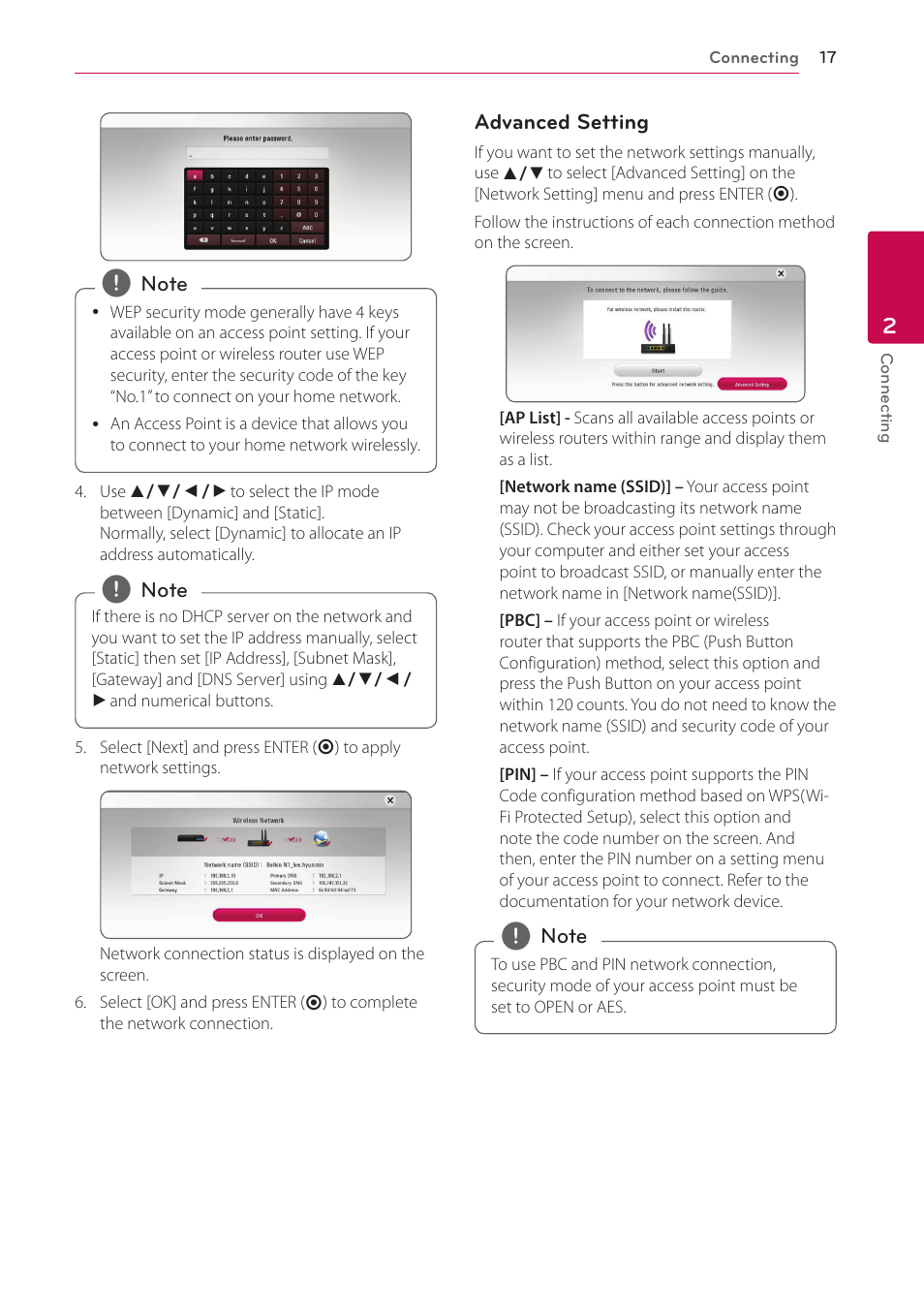 LG BP350 Blu-ray Disc Player with Wi-Fi User Manual | Page 17 / 62