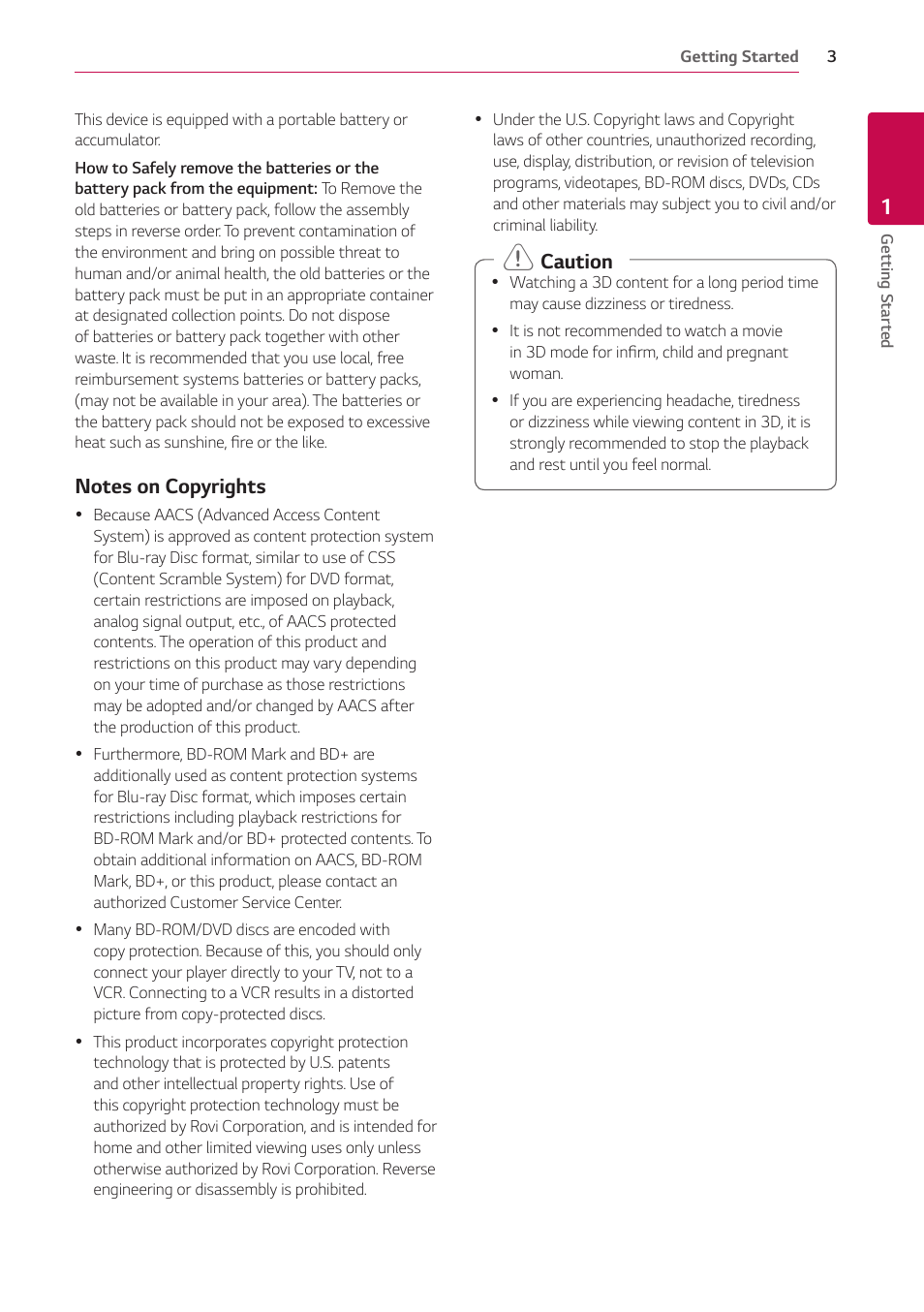 LG UBK80 HDR UHD Blu-ray Disc Player User Manual | Page 3 / 56