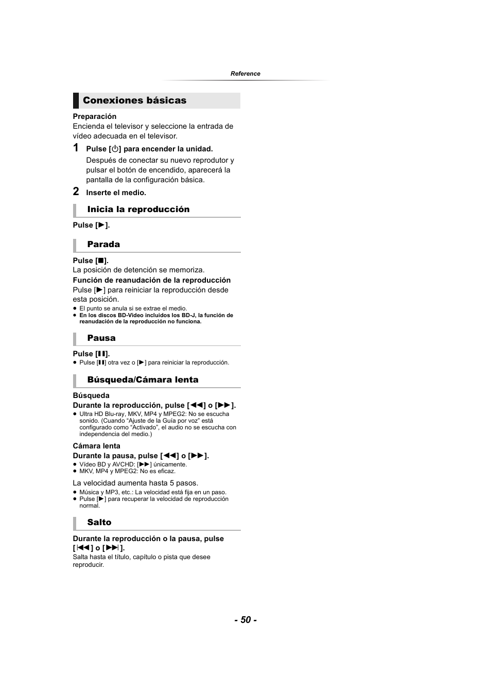 Conexiones básicas | Panasonic DP-UB9000 HDR UHD 4K Multi-Region Network Blu-ray Disc Player User Manual | Page 50 / 51