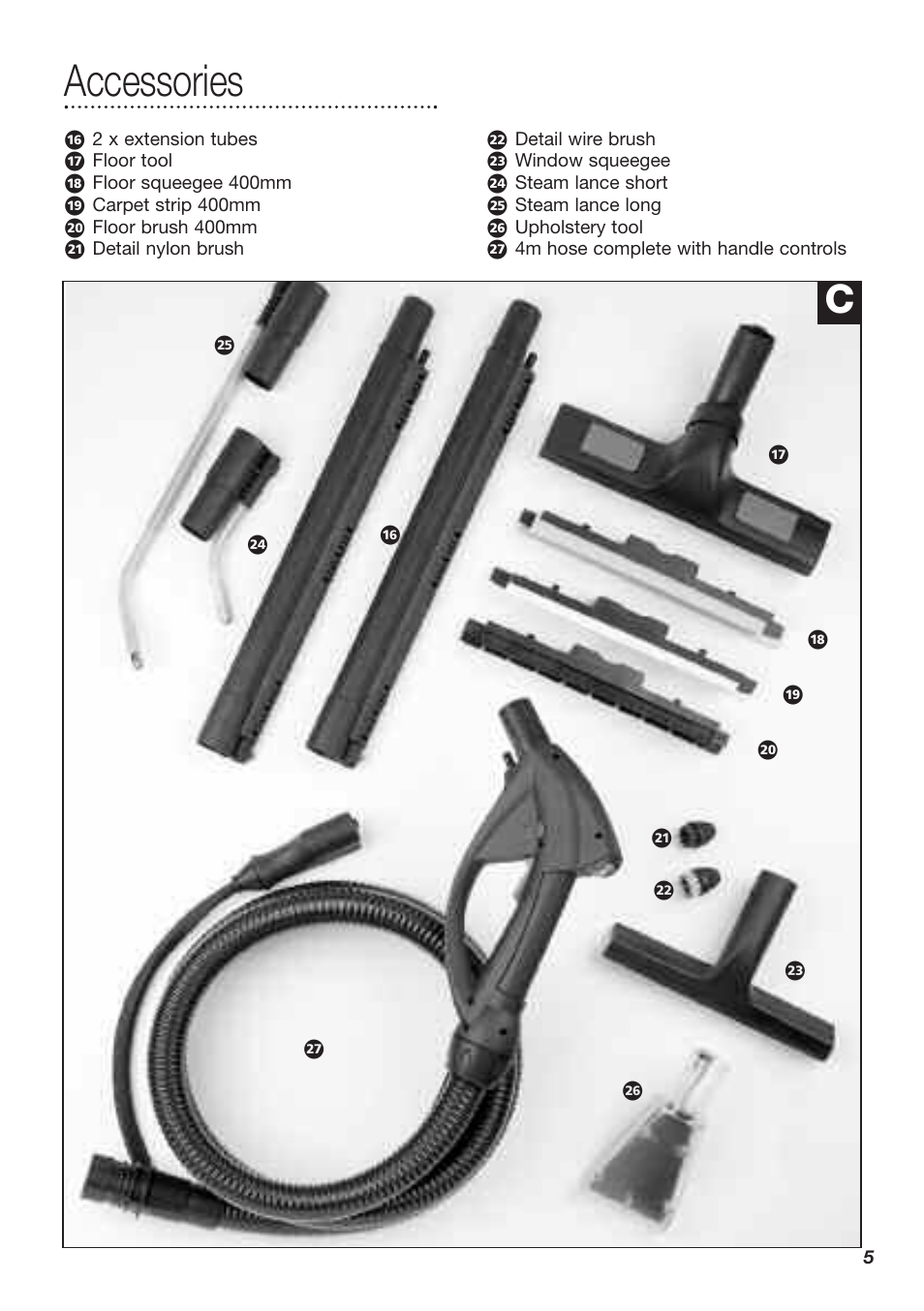 Accessories | Dimplex SV8000 User Manual | Page 5 / 12