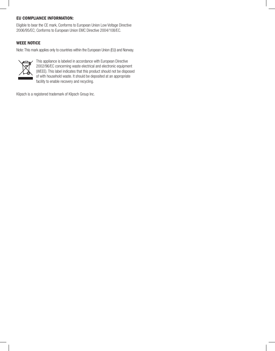Klipsch Reference Premiere Designer On-Wall RP-640D 2-Way Speaker (Matte Black, Single) User Manual | Page 5 / 28