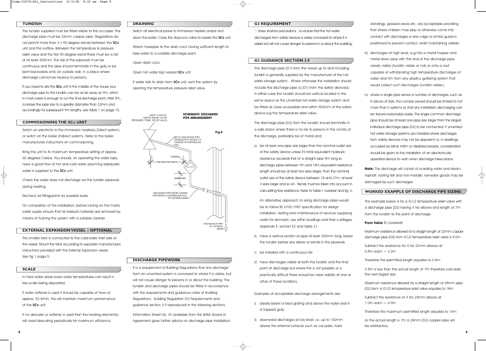Dimplex Unvented Water Heater User Manual | Page 5 / 6
