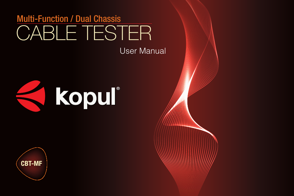 Kopul CBT-MF Multi-Function Cable Tester with Dual Chassis User Manual | 12 pages