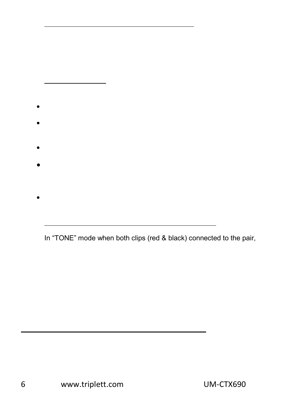 Checking status and polarity of phone lines | Triplett CTX690 Tone and Probe Kit User Manual | Page 5 / 13