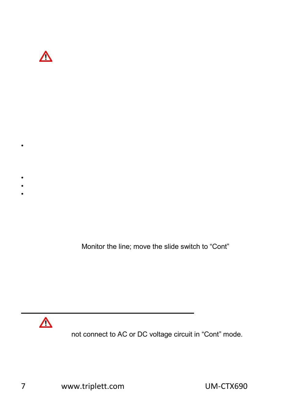 Testing continuity of a cable/wire circuit | Triplett CTX690 Tone and Probe Kit User Manual | Page 6 / 13