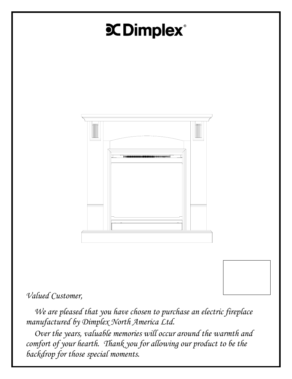 Dimplex COMPACT FIREPLACE User Manual | 11 pages