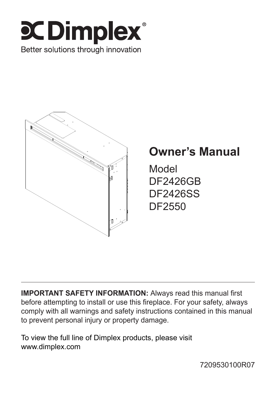 Dimplex DF2426SS User Manual | 18 pages