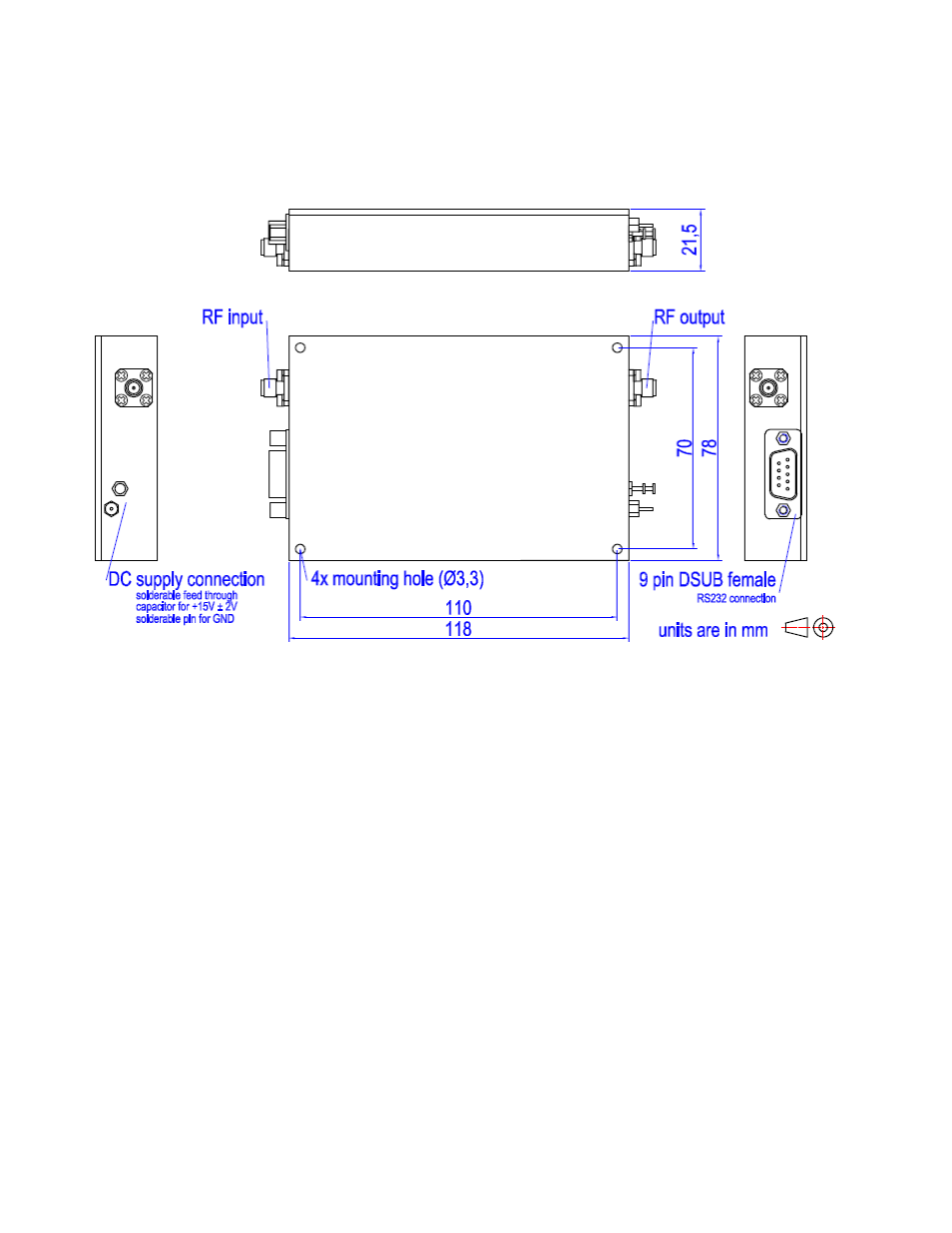 RF-Links High-Power 1W Linear Amplifier (3.5-6 GHz) User Manual | Page 3 / 3