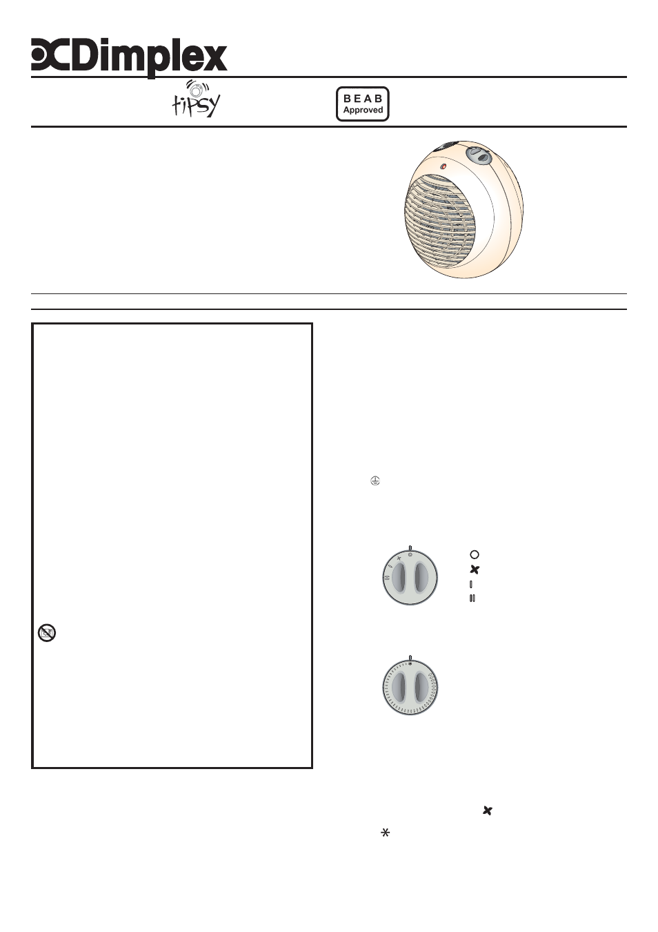 Dimplex DXUFSR2 User Manual | 2 pages