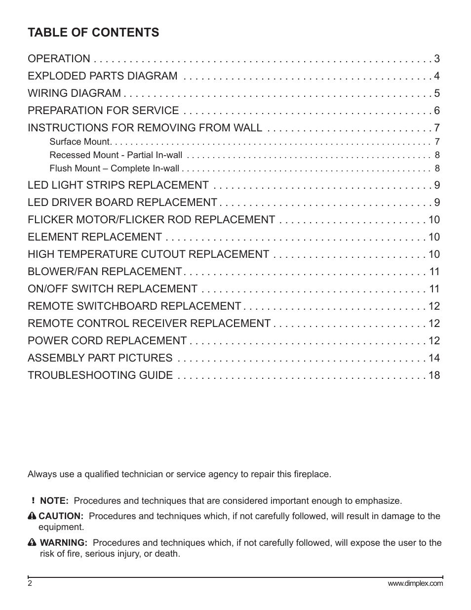 Dimplex BLF50 User Manual | Page 2 / 19