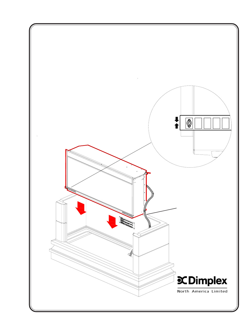 Step 2 | Dimplex Electric Fireplace User Manual | Page 3 / 6