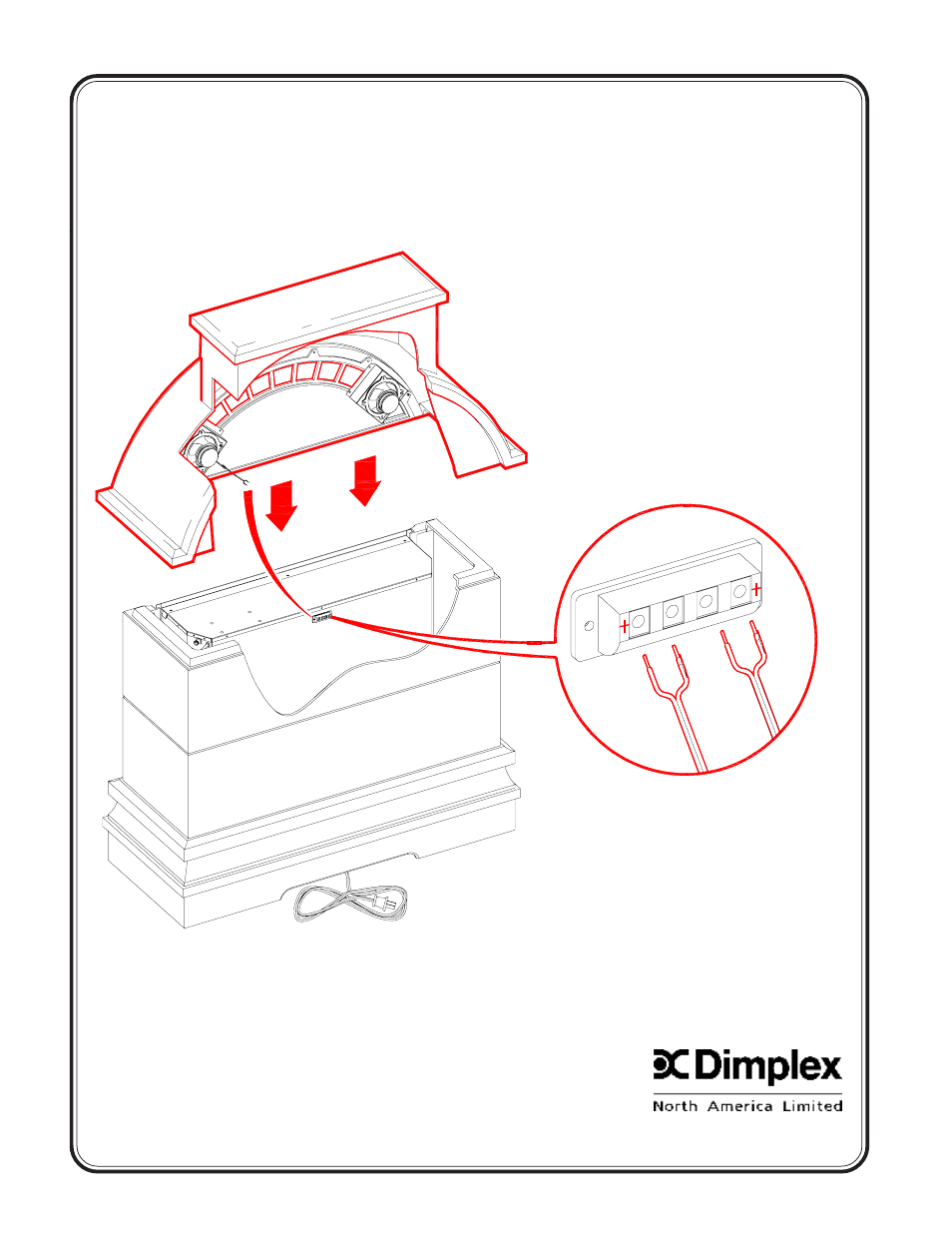 Step 3 | Dimplex Electric Fireplace User Manual | Page 4 / 6