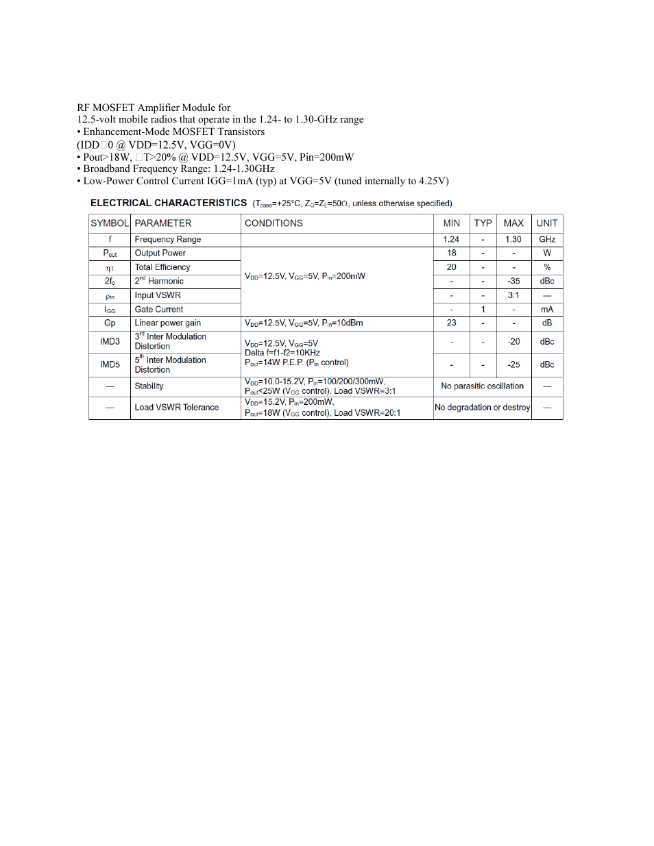 RF-Links 1240 MHz / 22 W Military-Grade RF Linear Amplifier User Manual | Page 3 / 5