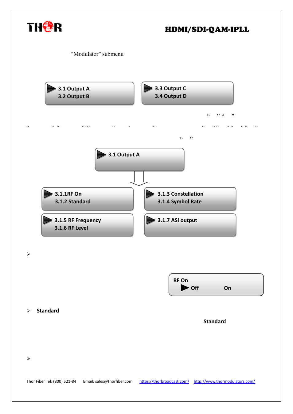 Hdmi/sdi-qam-ipll | Thor 4-Channel HDMI to QAM Modulator and IPTV Streaming Encoder with Low Latency User Manual | Page 16 / 53