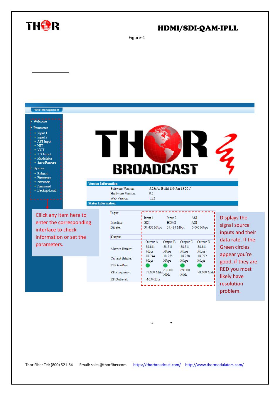 Peration, Hdmi/sdi-qam-ipll, 2 operation | Welcome, Input 1 | Thor 4-Channel HDMI to QAM Modulator and IPTV Streaming Encoder with Low Latency User Manual | Page 21 / 53