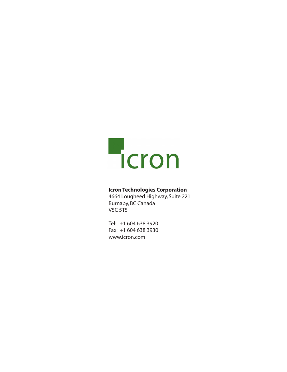 Icron USB 1.1 Rover 2850 Dual Port Extender User Manual | Page 14 / 14