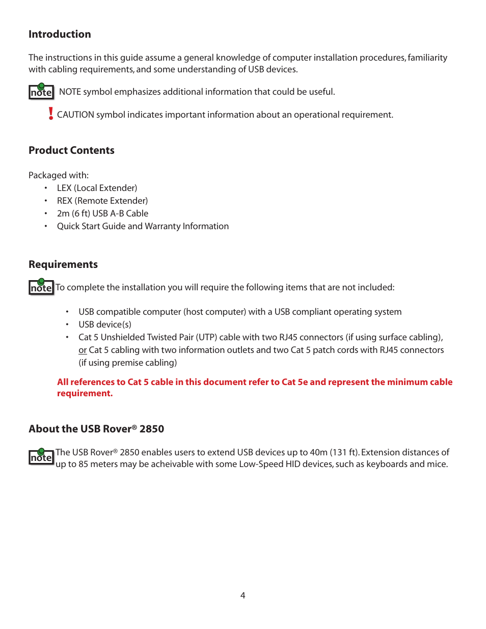 Icron USB 1.1 Rover 2850 Dual Port Extender User Manual | Page 4 / 14