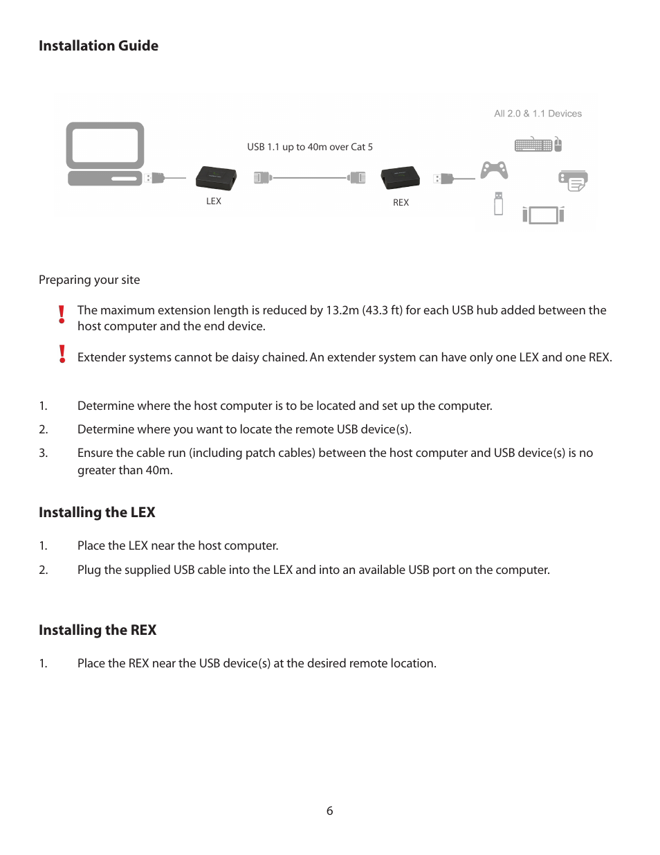 Icron USB 1.1 Rover 2850 Dual Port Extender User Manual | Page 6 / 14