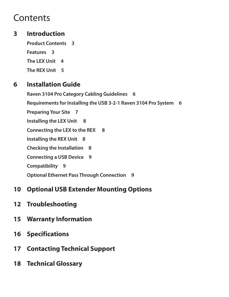 Icron Four-Port USB 3-2-1 Raven 3104 Point-to-Point Extender System (328') User Manual | Page 3 / 20