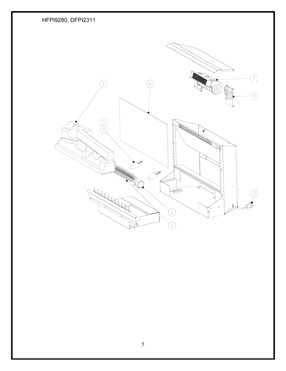 Dimplex HFPI9280 User Manual | Page 7 / 17