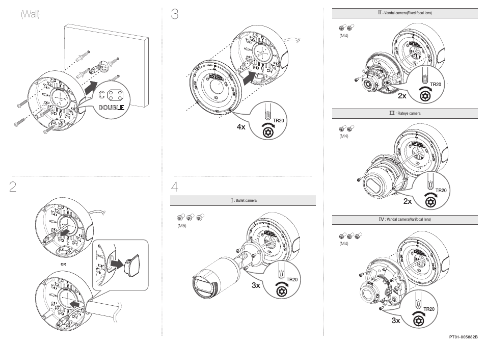 Wall) | Hanwha Vision SBV-A14B Back Box (White) User Manual | Page 2 / 2