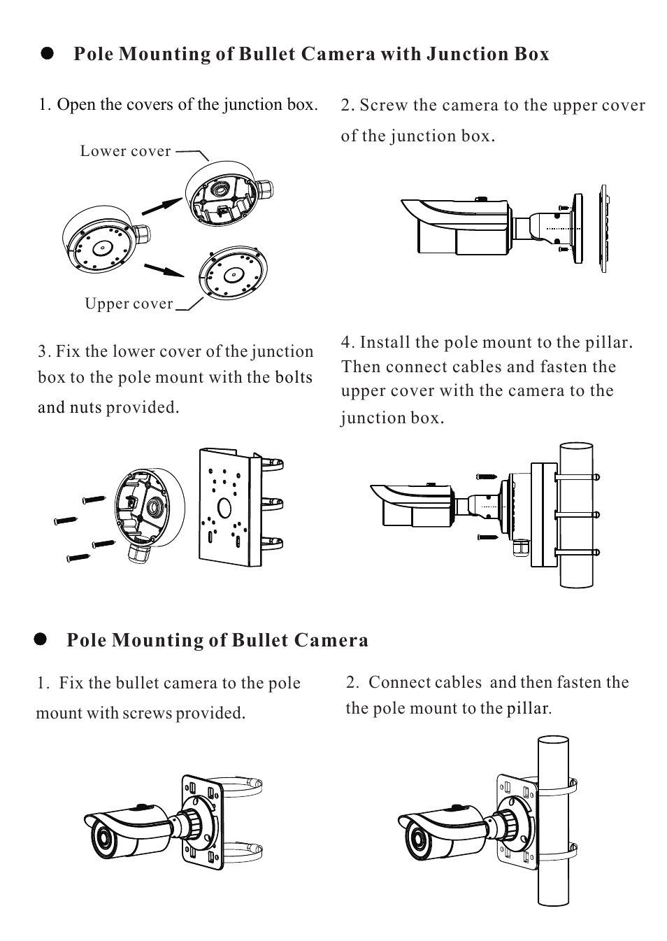 Speco Technologies PMT1 Pole Mount for Select Dome & Bullet Cameras User Manual | Page 3 / 4