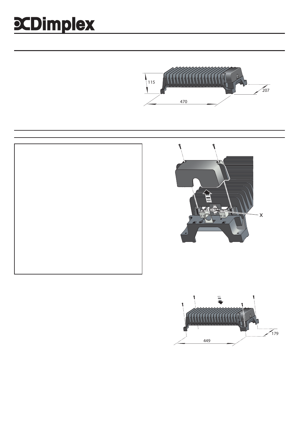 Dimplex HAW1000N User Manual | 2 pages