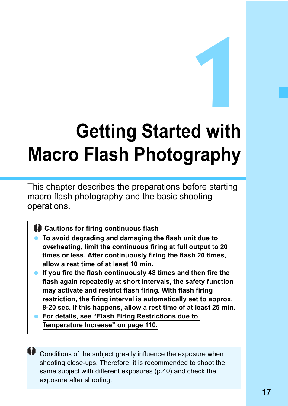 Getting started with macro flash photography | Canon MT-26EX-RT Macro Twin Lite User Manual | Page 17 / 128