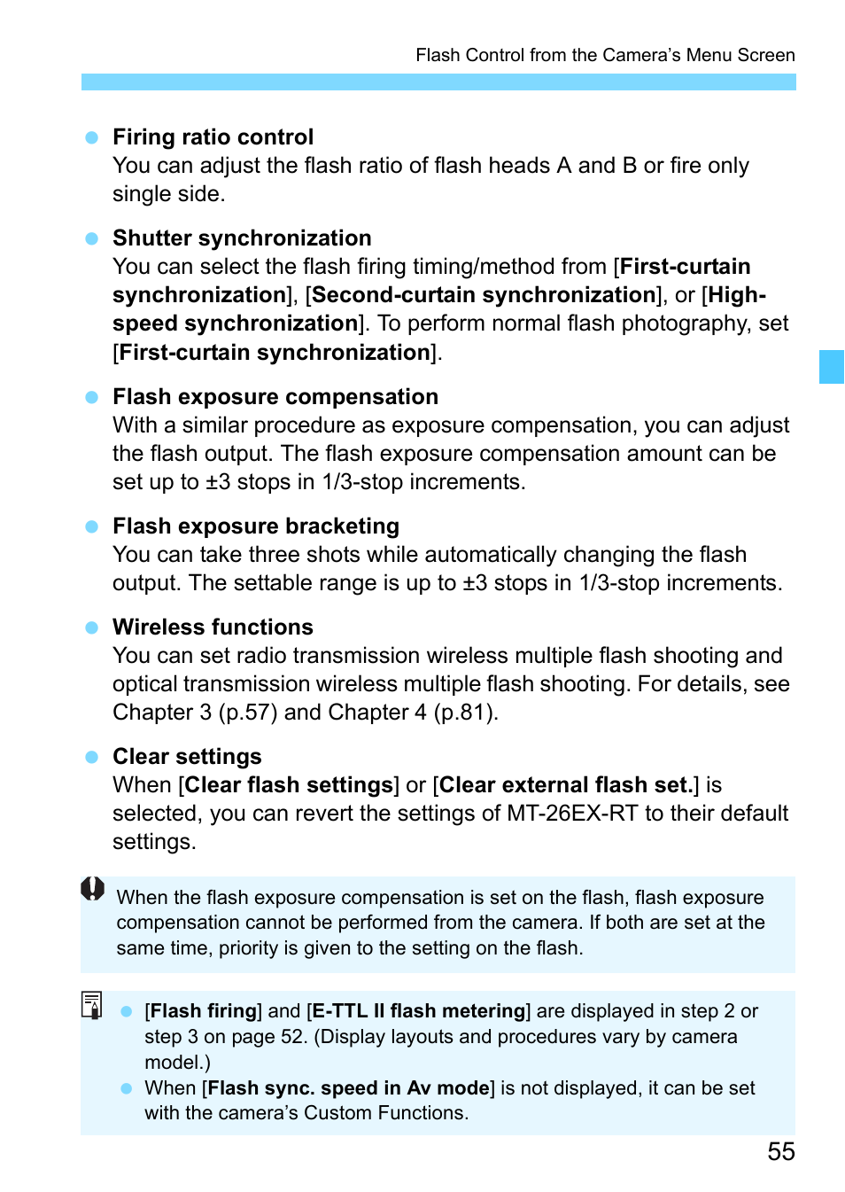 Canon MT-26EX-RT Macro Twin Lite User Manual | Page 55 / 128