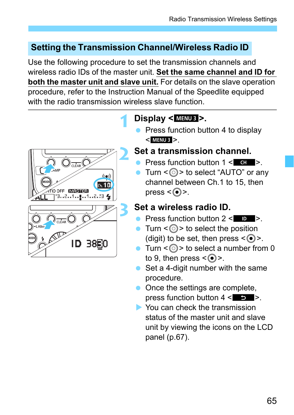 Canon MT-26EX-RT Macro Twin Lite User Manual | Page 65 / 128