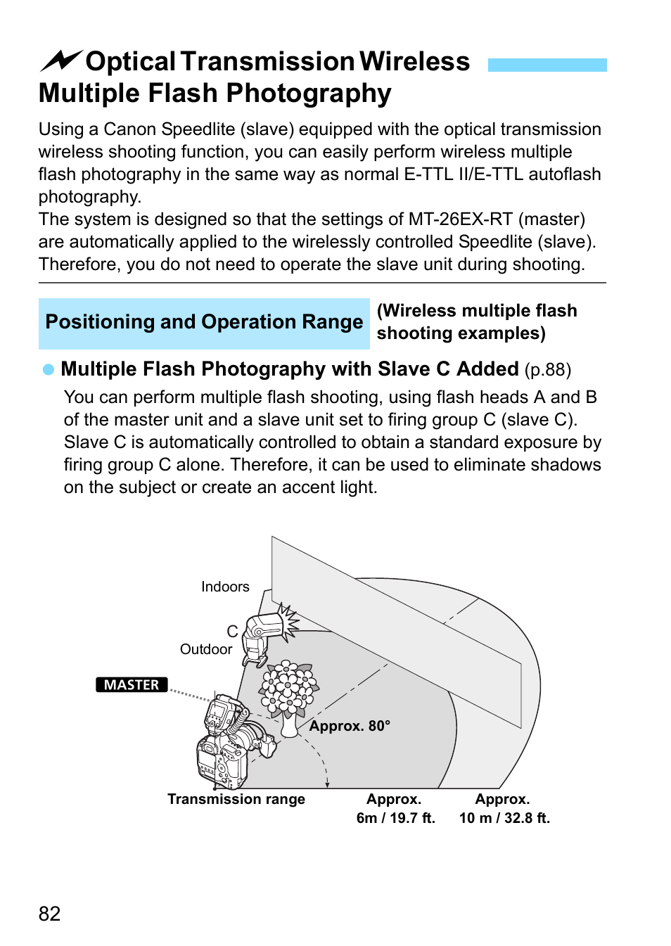 Flash shooting (p.82 | Canon MT-26EX-RT Macro Twin Lite User Manual | Page 82 / 128