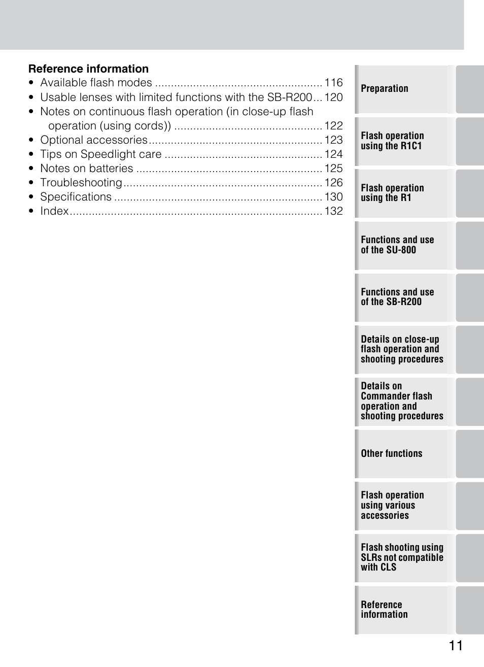 Nikon 4804 R1 Wireless Close-Up Speedlight System User Manual | Page 11 / 134