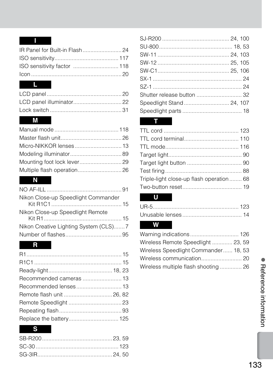 Nikon 4804 R1 Wireless Close-Up Speedlight System User Manual | Page 133 / 134