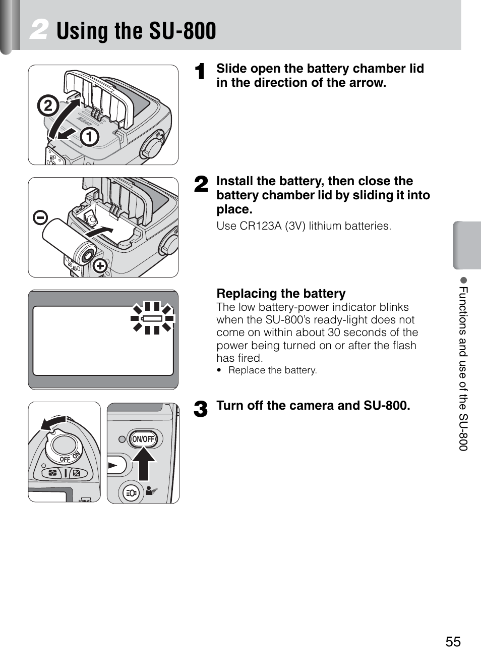 Using the su-800, Using the su-800 1 | Nikon 4804 R1 Wireless Close-Up Speedlight System User Manual | Page 55 / 134