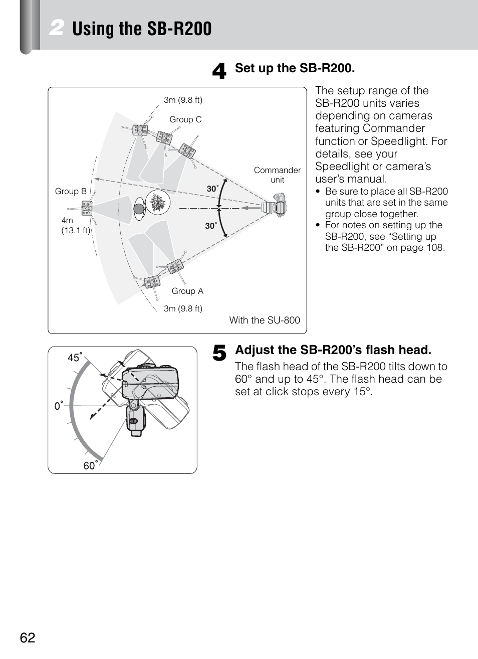 Using the sb-r200 | Nikon 4804 R1 Wireless Close-Up Speedlight System User Manual | Page 62 / 134