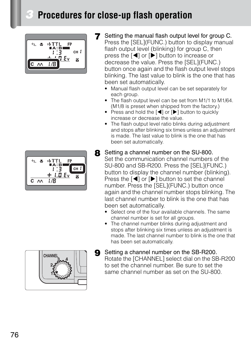Procedures for close-up flash operation | Nikon 4804 R1 Wireless Close-Up Speedlight System User Manual | Page 76 / 134