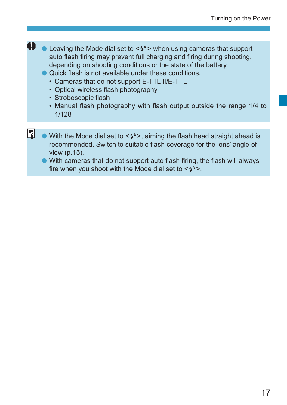 Canon Speedlite EL-100 User Manual | Page 17 / 64