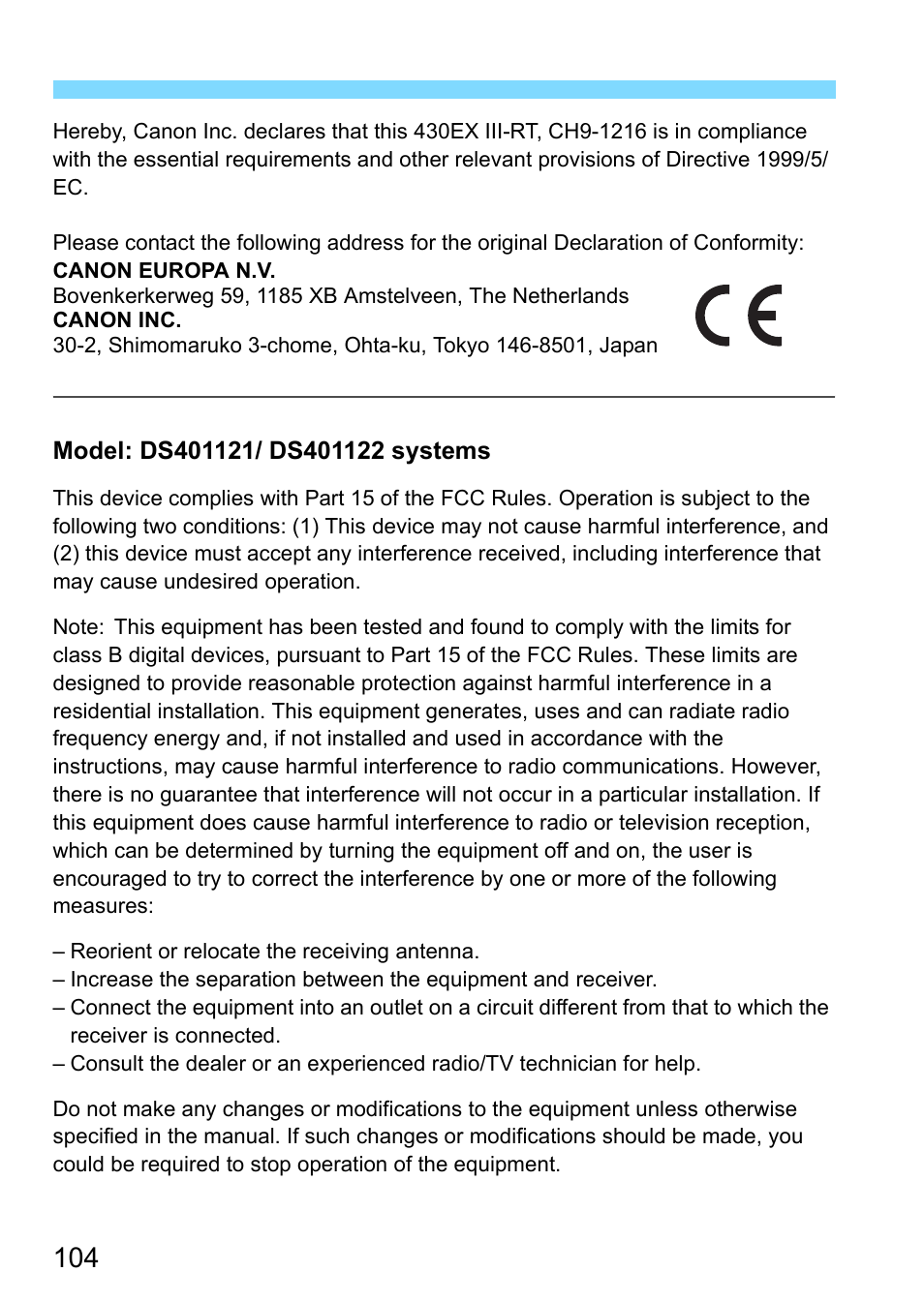 Canon Speedlite 430EX III-RT User Manual | Page 104 / 108