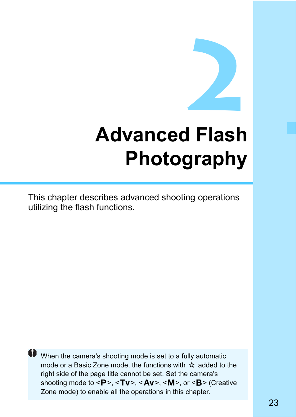 Advanced flash photography | Canon Speedlite 430EX III-RT User Manual | Page 23 / 108