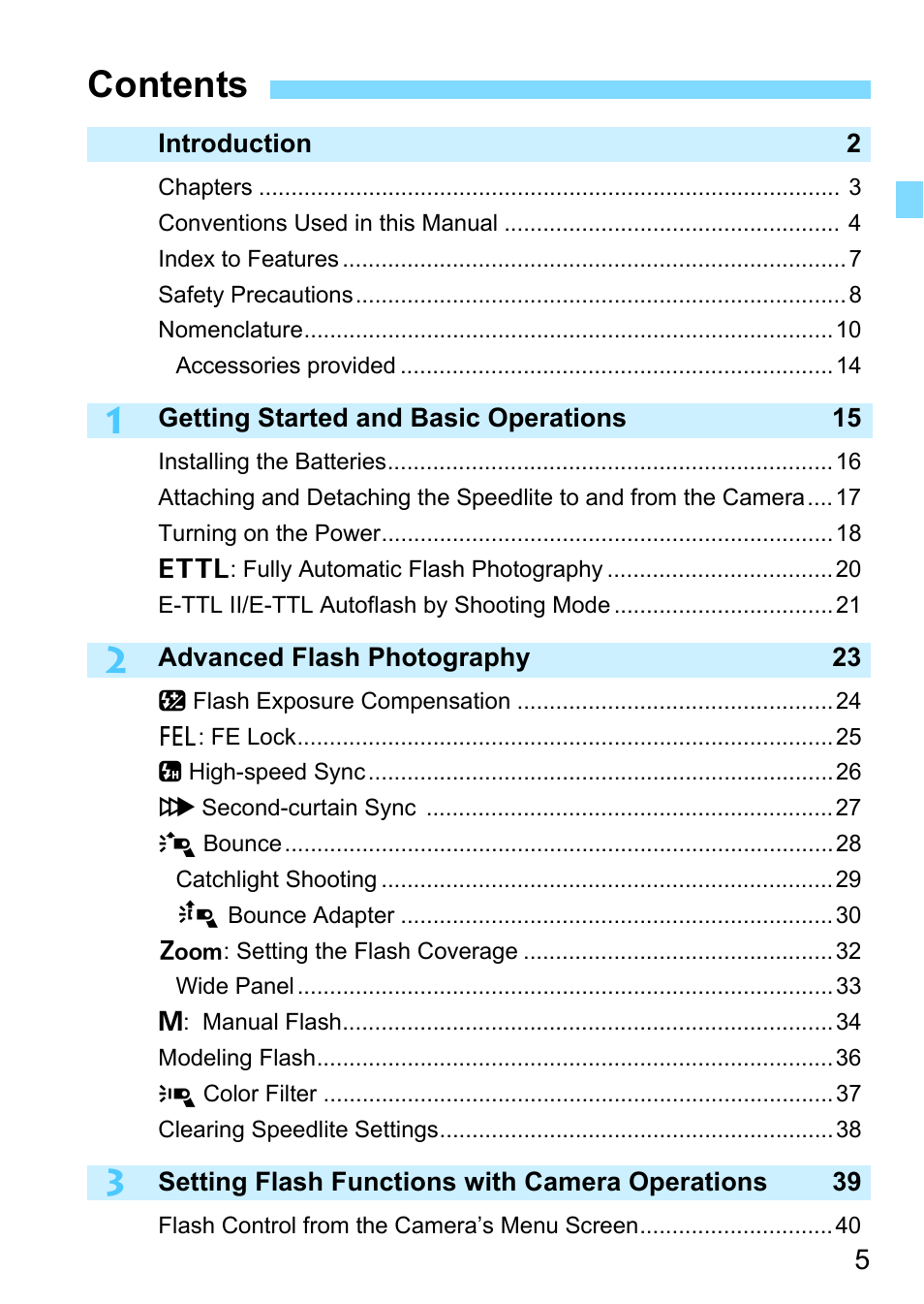 Canon Speedlite 430EX III-RT User Manual | Page 5 / 108