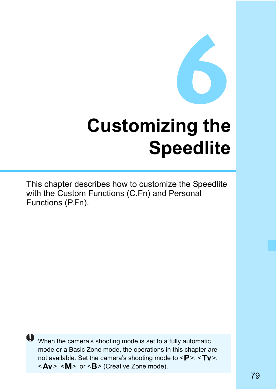 Customizing the speedlite | Canon Speedlite 430EX III-RT User Manual | Page 79 / 108