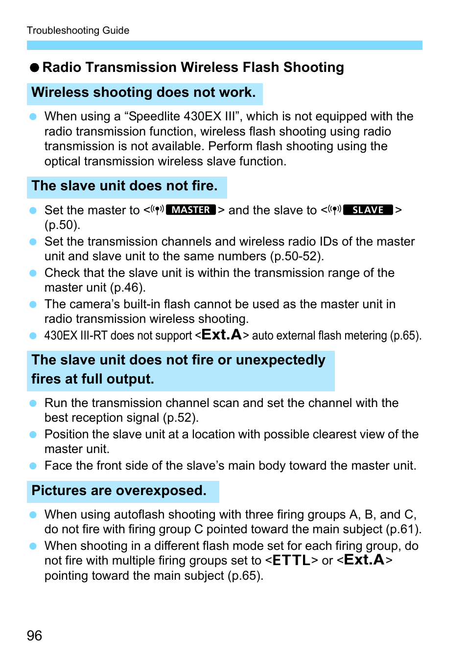 Canon Speedlite 430EX III-RT User Manual | Page 96 / 108
